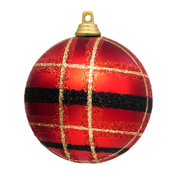 Tartan ballen rood