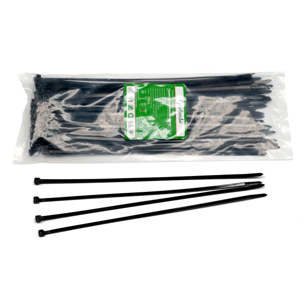 Zwarte tie wrap (kabelbinders) - Afbeelding 2